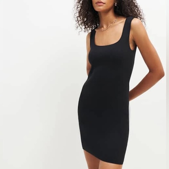 NWOT Reformation Marcel Cotton Ribbed Mini Dress - Picture 1 of 7